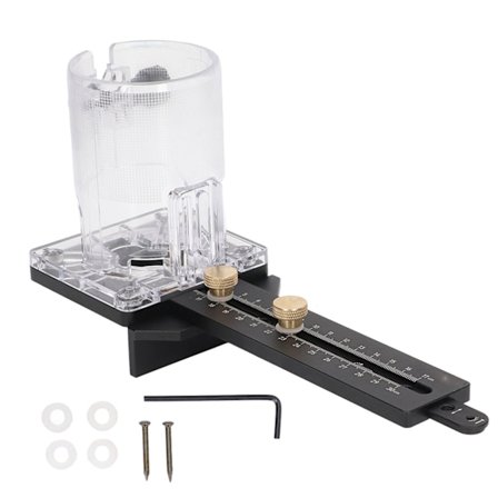 Trefresebase CNC 8 mm pinnesporbase med 2,5 mm spikerhull for 65 mm diameter trimmer