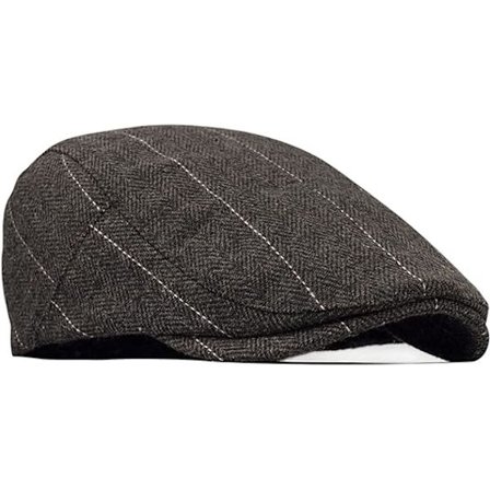 Mænds Tweed Flad Kasket Kørsel Hat Newsboy Kasket - Justerbar Mode Newsboy Irsk Beret Hat, Efterår Vinter, 55-59CM