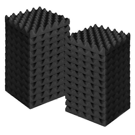 24 stk. Akustiske Skumplader Brandsikre Lydabsorberende Behandling Vægpaneel, Støjreducerende Skum til