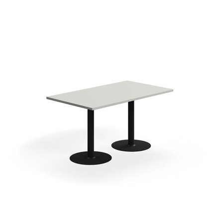 Bord VERTICUS, 1400x800x720 mm, lysegrå/sort