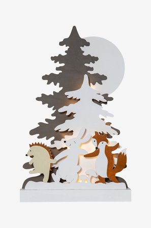 Star Trading - Pöytäkoriste Forest Friends - Monivärinen - Joulukoristeet - - Homeroom