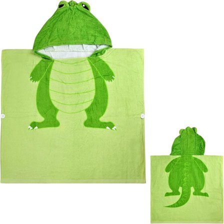 (Dinosaurie) Handduk för Barn Poncho Handduk med Huvud Badhanddukar
