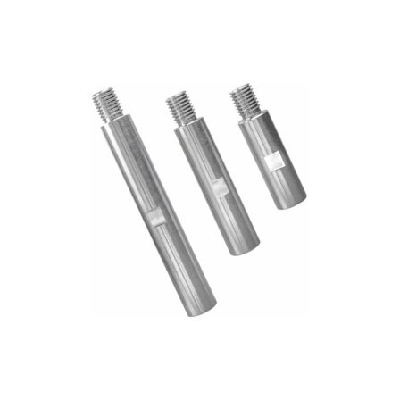 3 stk. vinkelsliberforlængerstang i aluminiumlegering M14 vinkelsliberforlængerstang 75mm100mm 140mm håndtag M14 gevindadapter