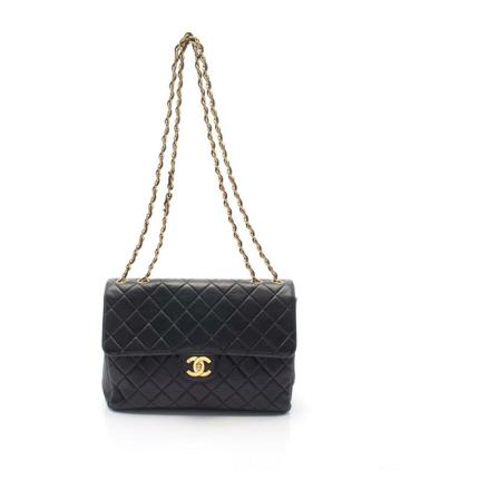 Chanel Vintage Pre-owned Shoulder Väska svart, Dam Vintage Väskor, Dam, Storlek: ONE SIZE