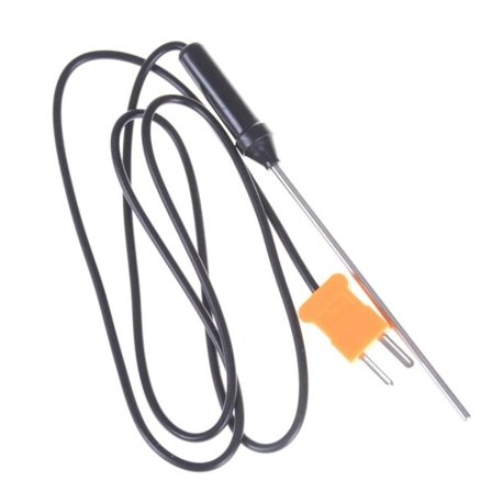 1 stk K type termoelement probe sensor temperatur kontroller med ledning kabel