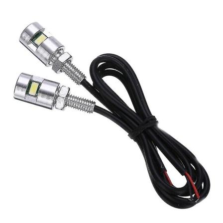 2x Chrome 5630 moottoripyörän ruuvipultti lamppu auton universal valo 12v