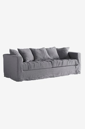 Jotex - Sofatrekk 3-seter Mørk grå - MARSEILLE - Kjøp 3-seters sofaer hos Jotex