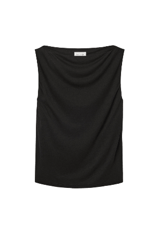 Dagmar SQUARE NECK TOP Överdelar Dam Svart S