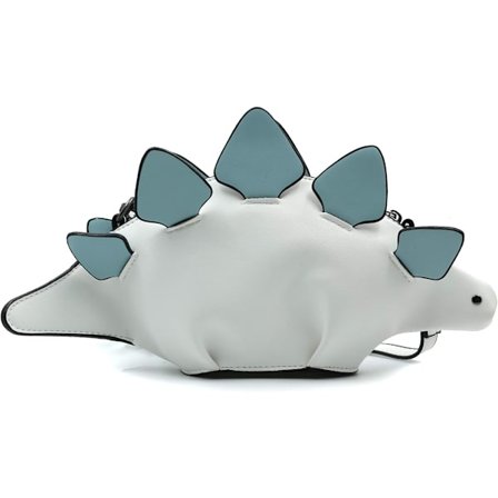 Dinosaur Skulderveske, PU Stegosaurus CrossBody Veske for Jente Kvinner
