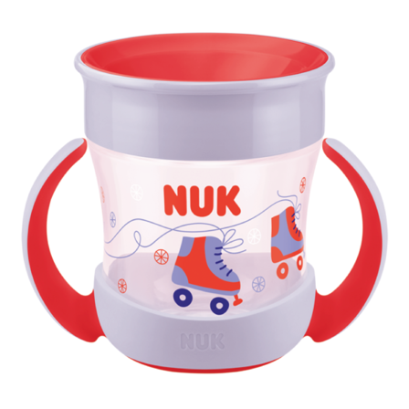 NUK Evolution Mini Magic Cup, 6 mnd +, rød/lilla, 160 ml