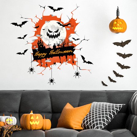 #Läskig Halloween Väggdekal 30 x 30 cm#