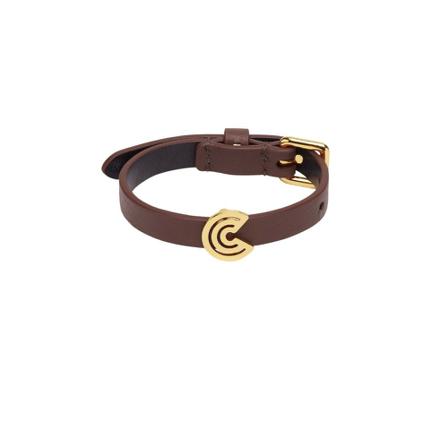 Coccinelle Myrine Ostrich Bracelet , Bruin , Dames , Maat: ONE Size Armbanden