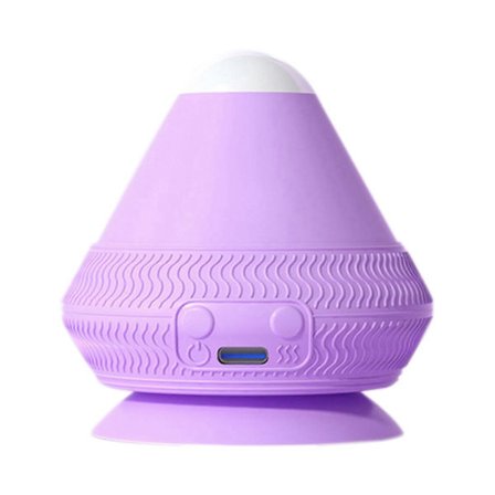 Elektrisk massagebold med sugekop, massagebold til ryg og skulder, med sugekopper til smertelindring.