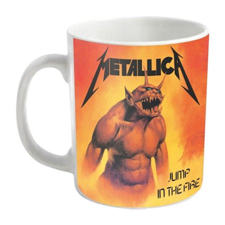 Metallica Jump In The Fire Mug En Storlek Orange