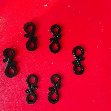 50 kpl r yst skoukut S Clip Hook MUSTA black