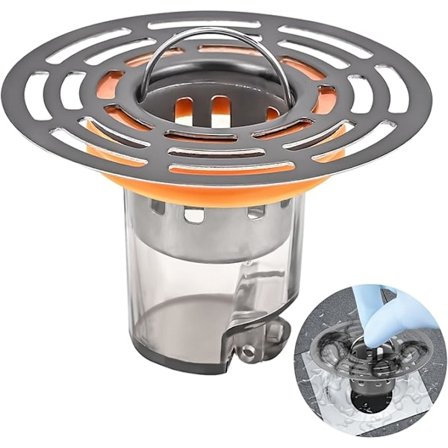 Lugtstopper ventil, Lugtstopper til brusekabinegulv, Deodorant gulvafløbskerne, Anti-tilbageløb, til brug i køkken