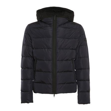 Fay, Short Double Front Jacket Blauw, Heren, Maat:M,nylon