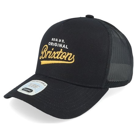 Brixton - Schwarz trucker Cap - Postal Netplus Ha Black/Black Trucker @ Hatstore