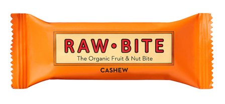 Rawbite Frugt- og nøddebar Glutenfri Ø Cashew 50 g, Helse & Madvarer, Snacks, Barer