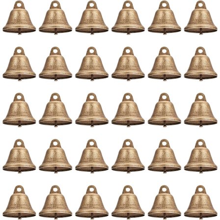 30 stk. 38mm antikke bronze bjælder vintage små bjælder til bryllup hjem dekoration julepynt dekorationer gør indbrudstyv vindbjælder