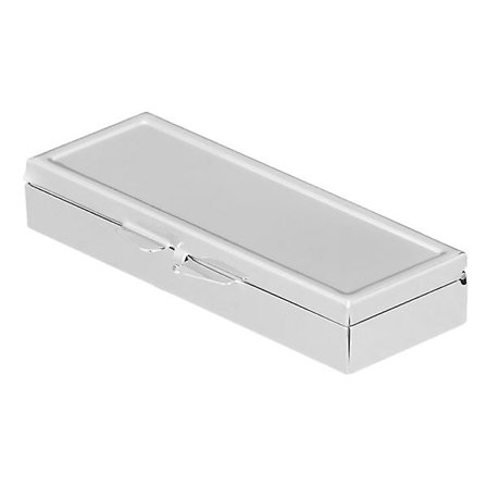 1 stk Rektangulær Pilleboks Sød Opbevaringsboks Rustfrit Stål Pille Opbevaringsboks