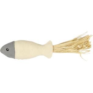 Katteleke Fisk, Grå/beige - 20cm
