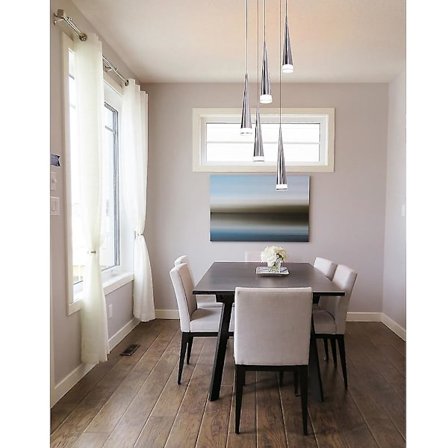 5-valaisimen 6 cm LED-riipusvalaisin Metal Cone Chrome Moderni