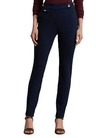 Lauren Ralph Ponte Ankle Pant Byxor Dam Blå M
