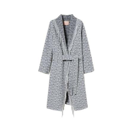 Twinset Belted Coats Grå, Dame Uldfrakker