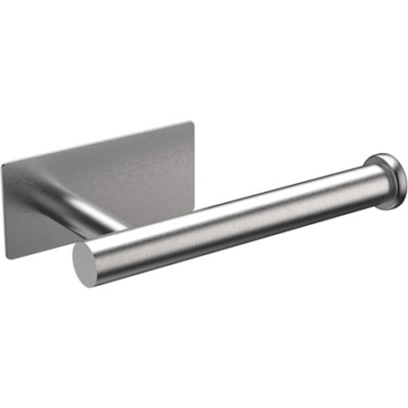 Krom Toiletpapirholder Vægmonteret, Selvklæbende Toiletpapirholder til Badeværelse & Køkken, Vandtæt, Ingen Boring