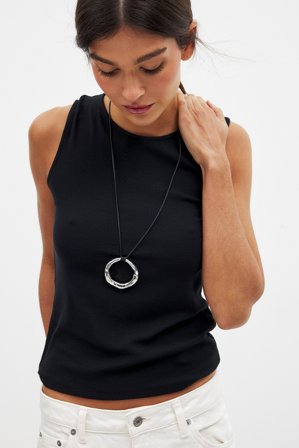 NA-KD Singlet i modal - Bastoppar - Svart - L