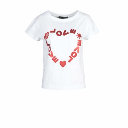 Love Moschino T-Shirts Hvid, Dame