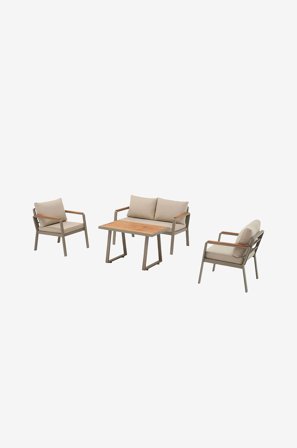 Hanah Home - Lounge-set Parma - Beige - Loungemöbler - Från Homeroom