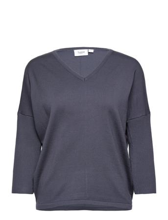 Milasz V-N Pullover Pullover Blå Saint Tropez