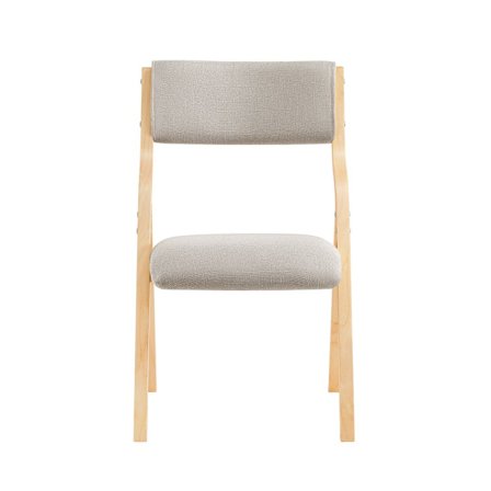 SoBuy lysegrå klapstol med sammenklappeligt og polstret sæde og polstret ryglæn 60x48x78cm FST40-HG