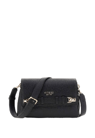 Guess Gregoria Flap Crossbody Handväskor Dam Svart ONESIZE