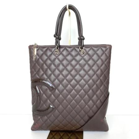 Chanel Vintage Pre-owned Læder totes Brun, Dame Vintage Tasker, Størrelse: ONE Size
