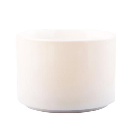 Mehevä istutusastia, valkoinen minikokoinen keraaminen istutusastia ilman bambualustaa, 1 kpl - Kasvi ei sisälly toimitukseen