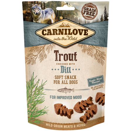 Carnilove - Dog Semi Moist Snack Ørret og dill 200g - Hund - Hundegodbiter & tyggebein - Naturlige godbiter for hund - ZOO.no