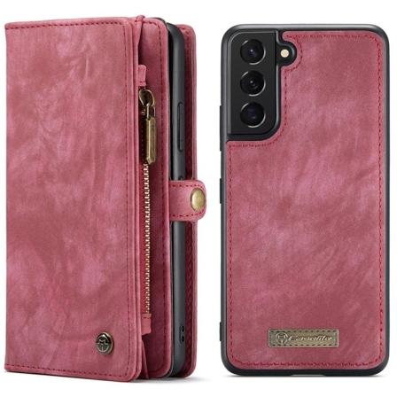 CaseMe Samsung Galaxy S22 etui med lynlås / pung - Rød Red