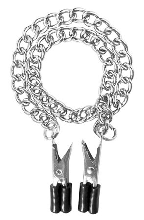 Kjøp Guilty Pleasure Nipple Erectors - Chest clamps with chain | God pris