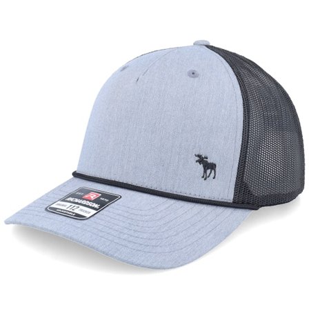 Hunter - Grå trucker Keps - Tiny Moose 112fpr Heather Grey/Black Rope A-Frame Trucker @ Hatstore