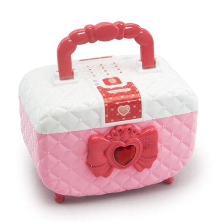 Sparebøsse med sminkesett, automatisk pengeinntrulling, flott bursdagsgave til jenter (rosa)