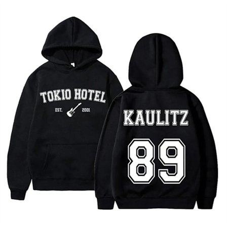 Tokio Hotel Hoodies Rockband Pullovers Bill Kaulitz Tryckad Sweatshirt Kaulitz 89 Hoodie Y2k Streetwear Tokio Hotel Sweatshirts