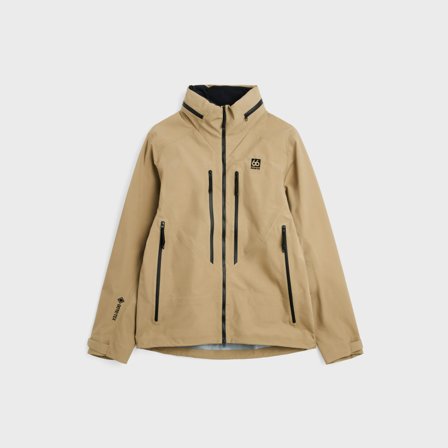 66 North women's Women's Ljósufjöll Shell Jacket Jackets & Coats - Brown Birch Bolete - 2XL