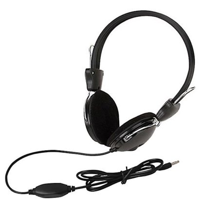 3,5 mm Trådbundna HD-ljudhörlurar Över örat Headset Bas Hifi Musik Stereo Mikrofon Hörlurar Justerbart Headset För PC MP3 Telefon (FMY)
