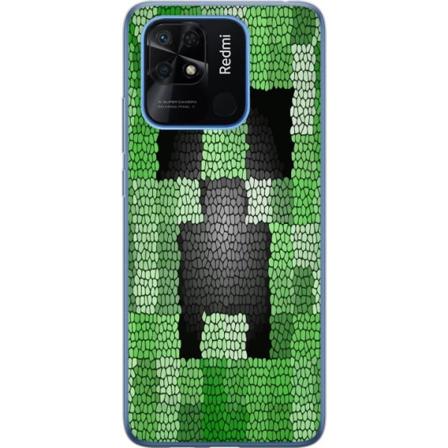 Xiaomi Redmi 10C Cover / Mobilcover - Creeper / Minecraft