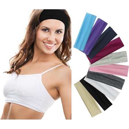 10-pack stretch pannband anti-halk huvudbonader är perfekta för spor