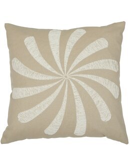 Putetrekk Spin med broderi 1-pk Lin