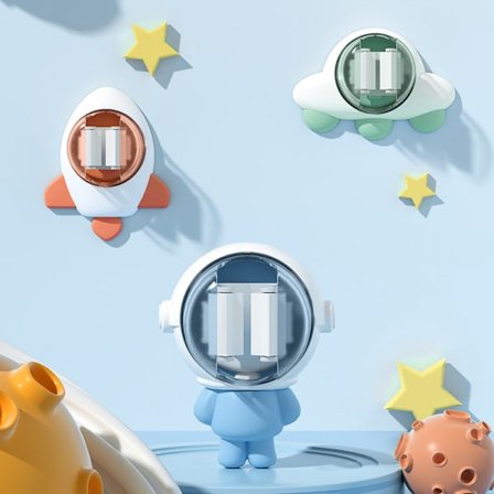 Kosteskaft holder, veggmontert kosteskaft holder 3 stykker